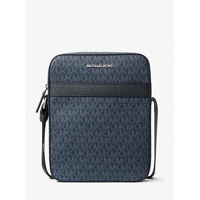 Michael Kors Cooper Signature Logo Flight Bag Blue