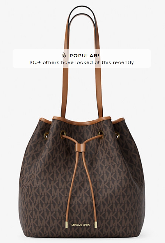 Michael Kors Avery Medium Signature Logo Bucket Tote Bag "Brown" حقيبة مايكل كورس أفيري متوسطة الحجم بشعار مميز "بني"