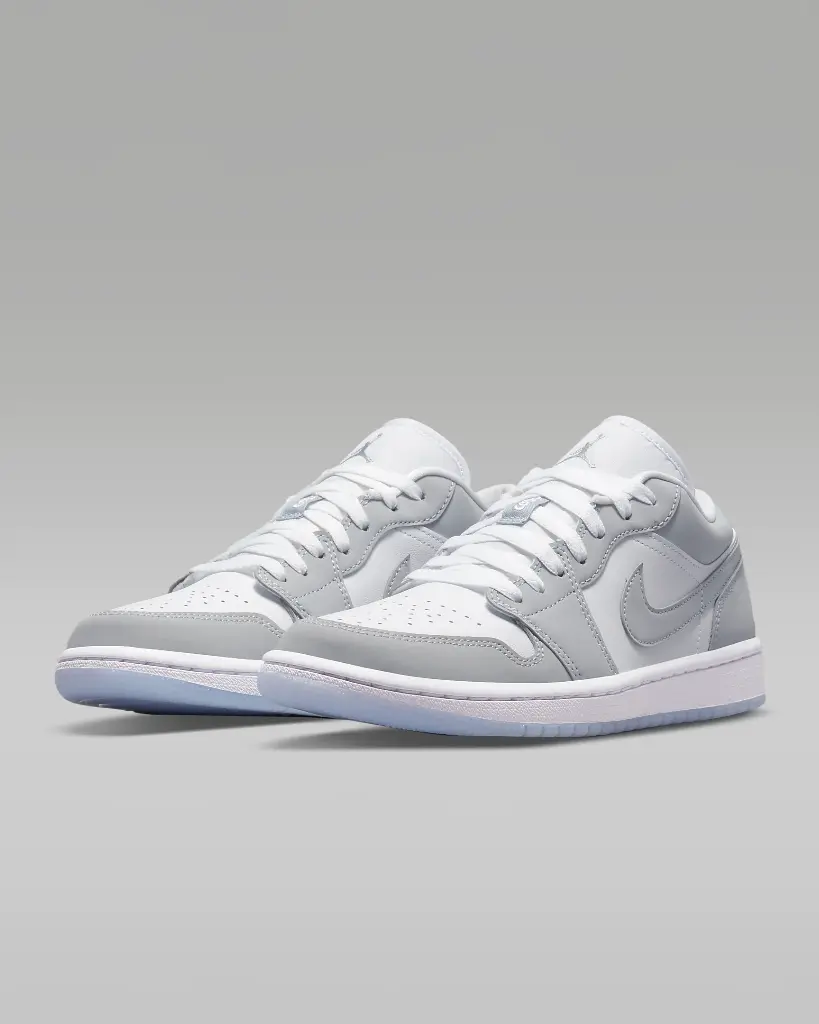Nike Air Jordan 1 Low "White/Wolf Grey"(EUR42.5/US10.5) حذاء نايكي إير جوردان 1 لو "أبيض/رمادي ذئبي" (مقاس أوروبي 42.5/مقاس أمريكي 10.5) 