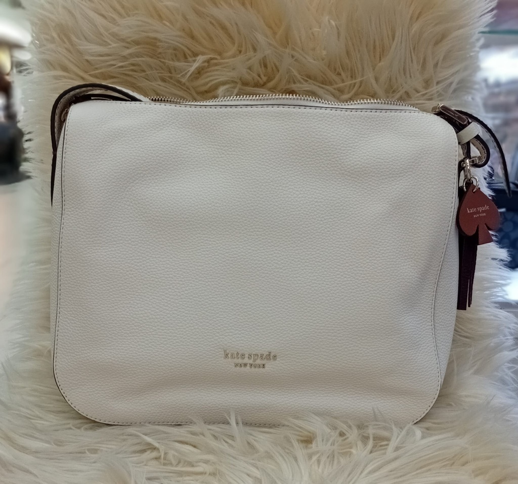 Kate Spade Anyday Medium Shoulder Bag Chalk White (حقيبة كتف متوسطة الحجم من كيت سبيد، لون أبيض طباشيري)
