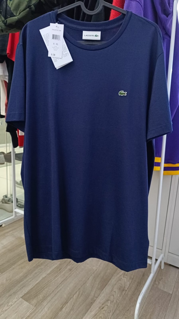 Lacoste T-Shirt Navy Blue (LARGE) (تي شيرت لاكوست أزرق داكن (LARGE)
