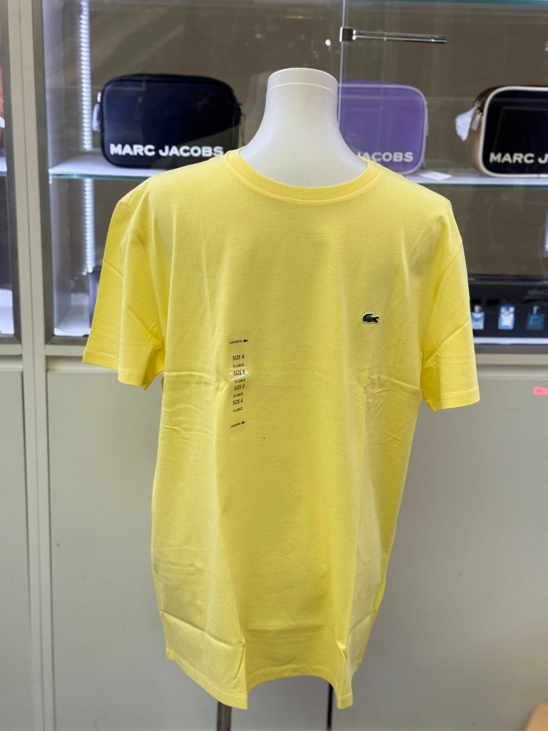 Lacoste T-Shirt ''YELLOW'' (Extra Large) تيشيرت لاكوست أصفر (مقاس كبير جدًا)