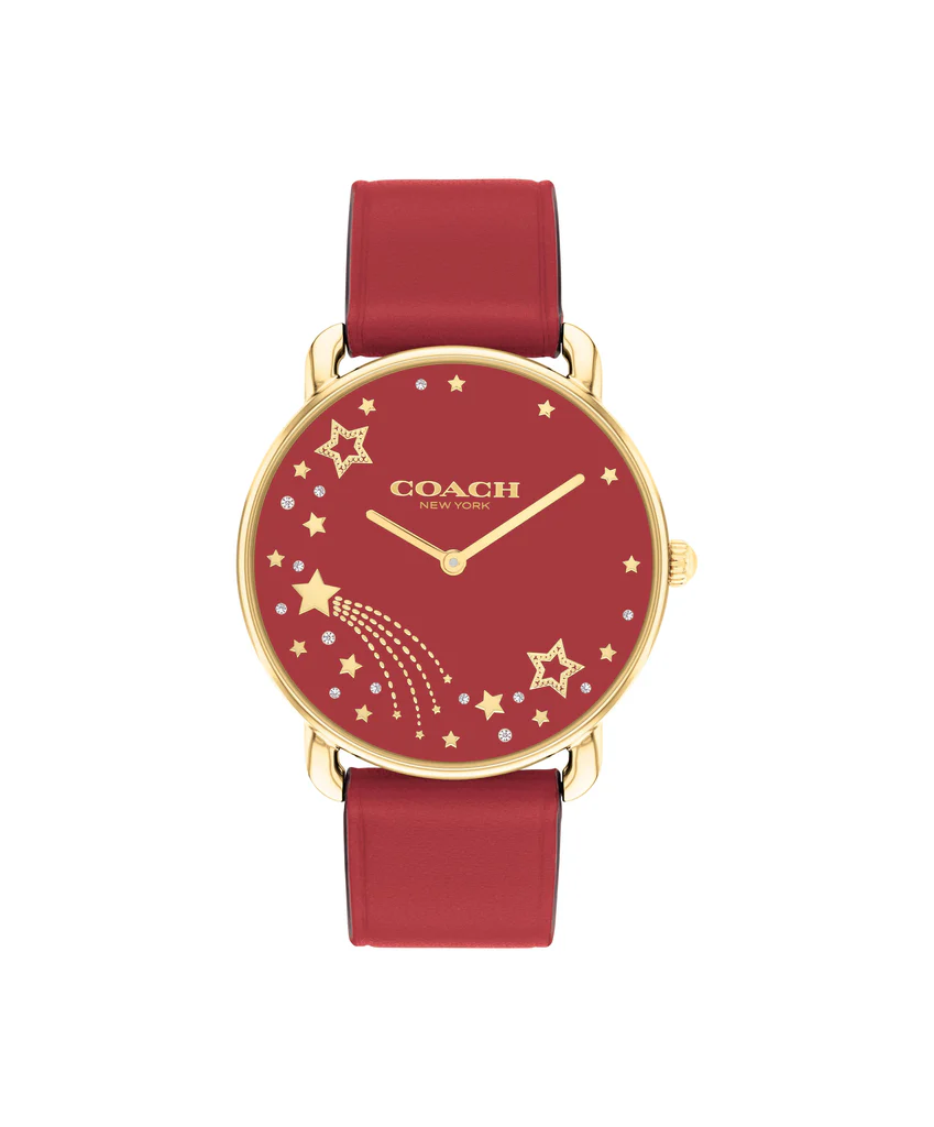 Coach Elliot Watch, 36Mm Red (ساعة كوتش إليوت، 36 مم، حمراء)