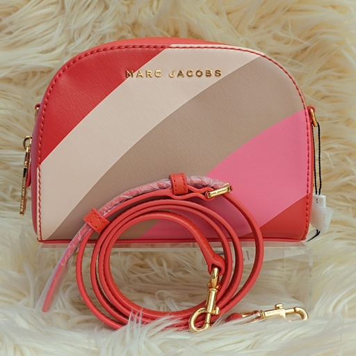 Marc Jacobs Playback Wave Leather Crossbody Bag (Pink Multi)
