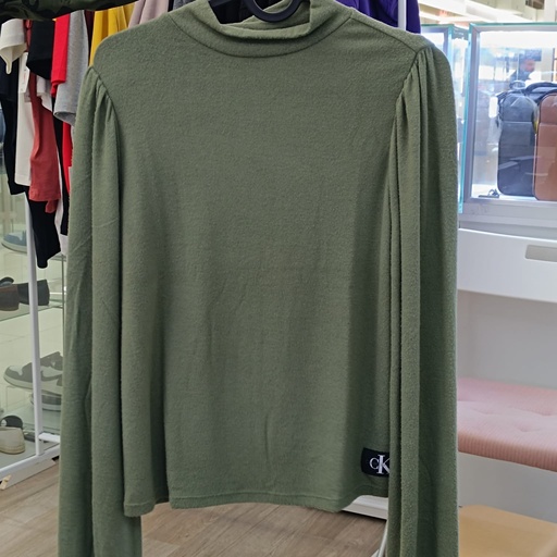 [CJ1T7508] Calvin Klein Long Sleeve Medium (Green) 